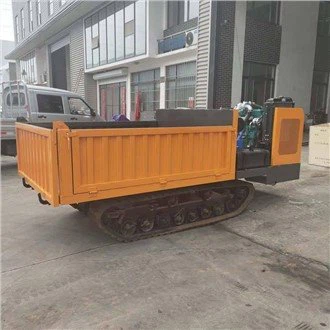 এক্সকাভেটর এবং ক্রেন বুম সহ রাবার ট্র্যাক ক্রলার ক্যারিয়ার